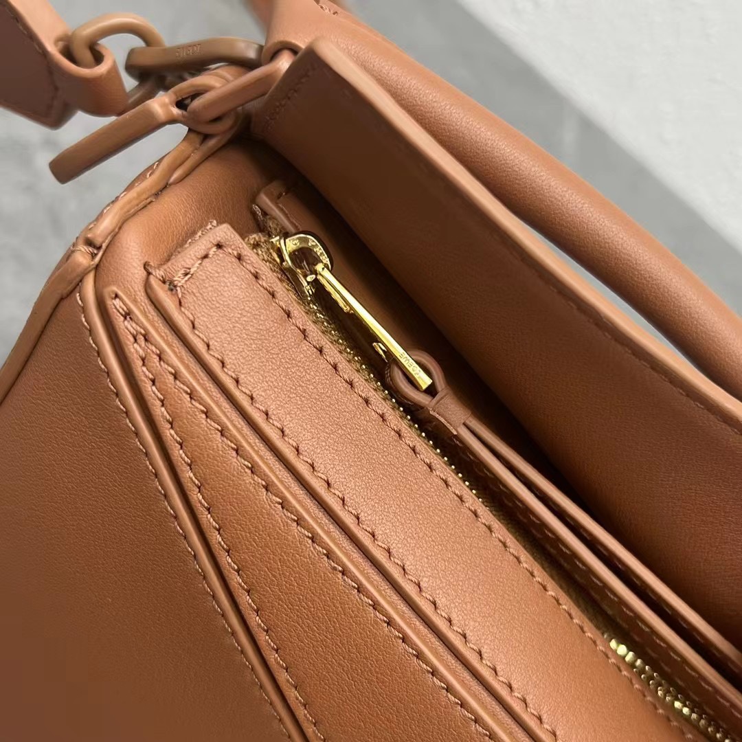 Loewe Mini Puzzle Bag in Classic Calfskin Toffee